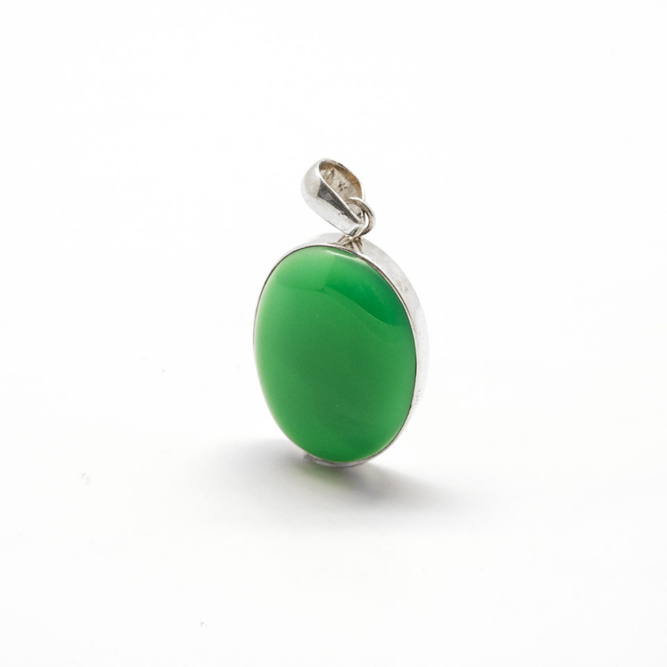 Cabochon Agate verte