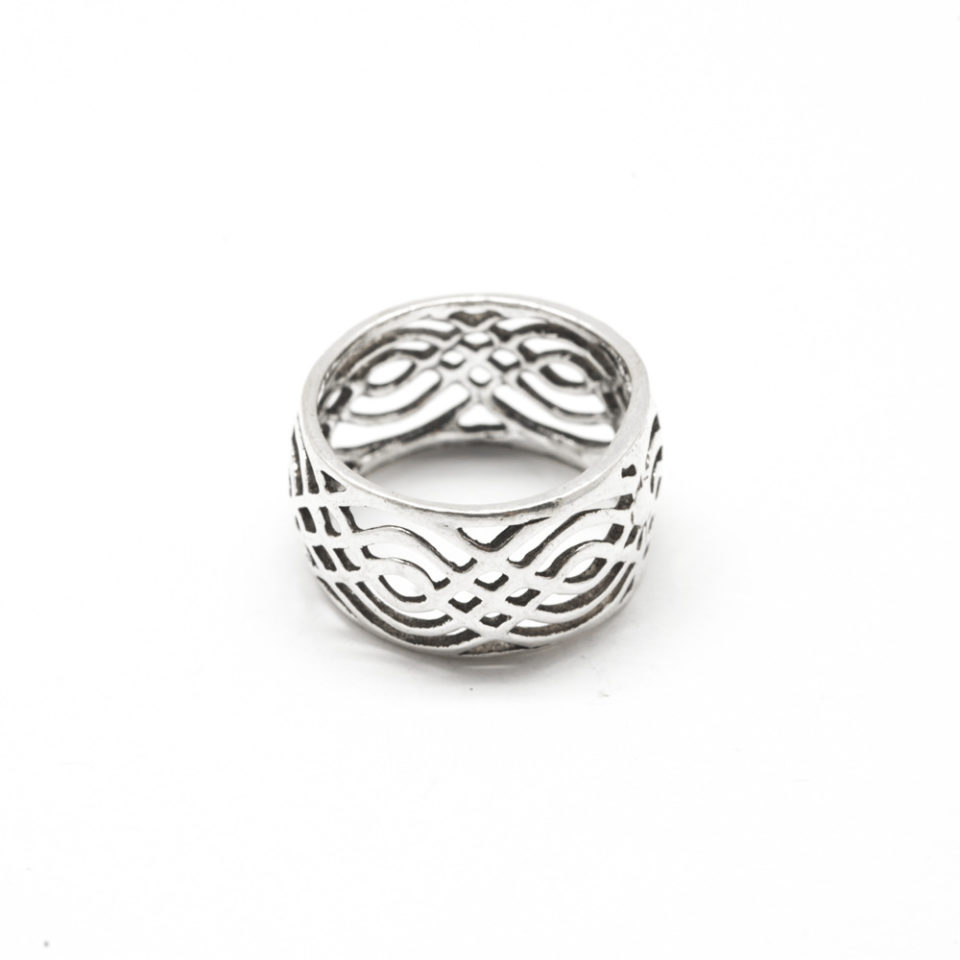Anneau large  Ajouré, Argent, "Inde"
