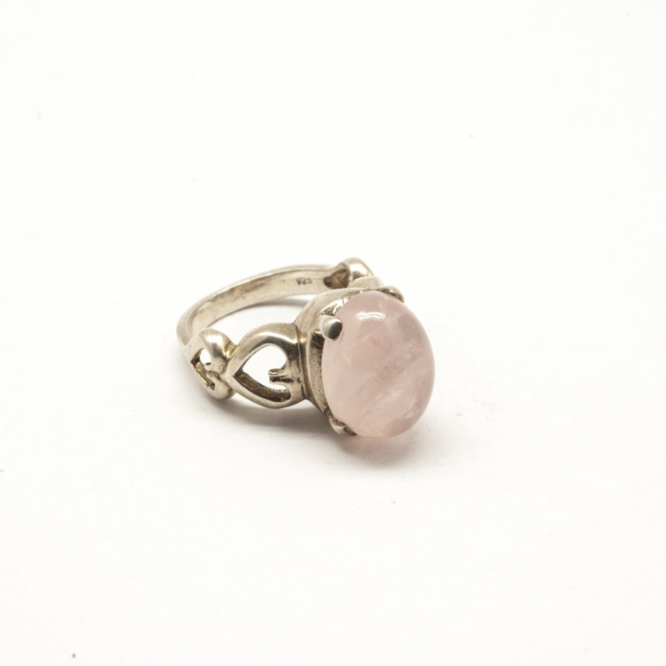 Bague Quartz Rose sur Argent