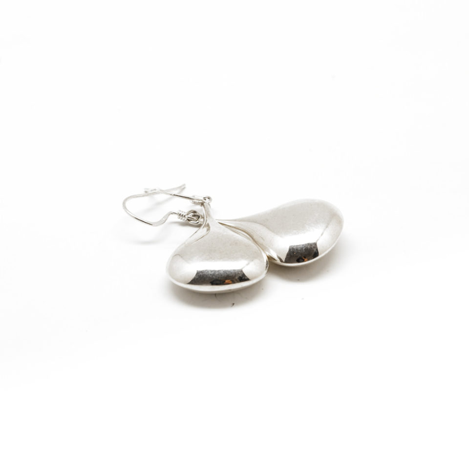 Boucles d'oreilles "larmes d'argent"