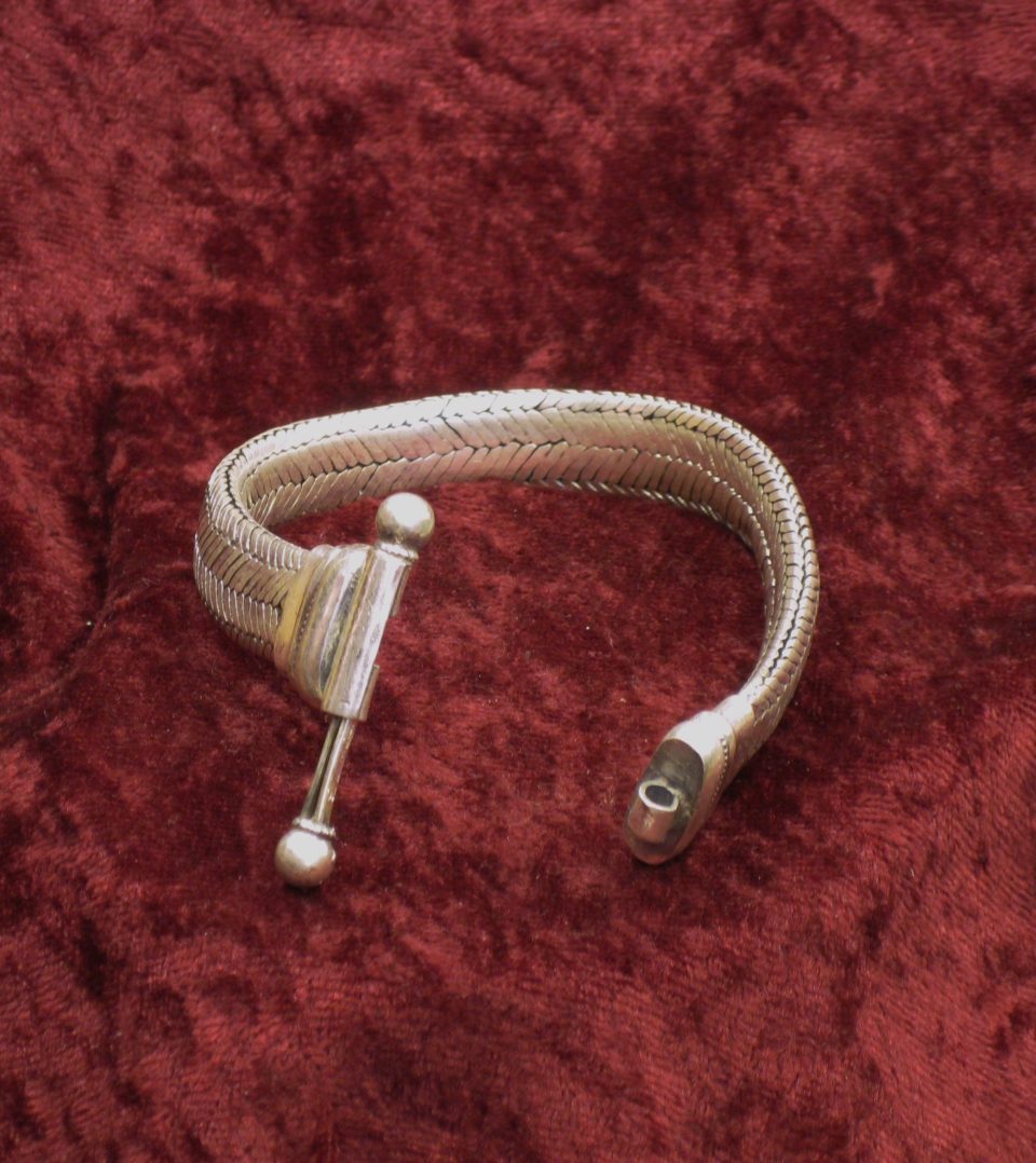 bracelets snake plat larg 13 à 14 mm